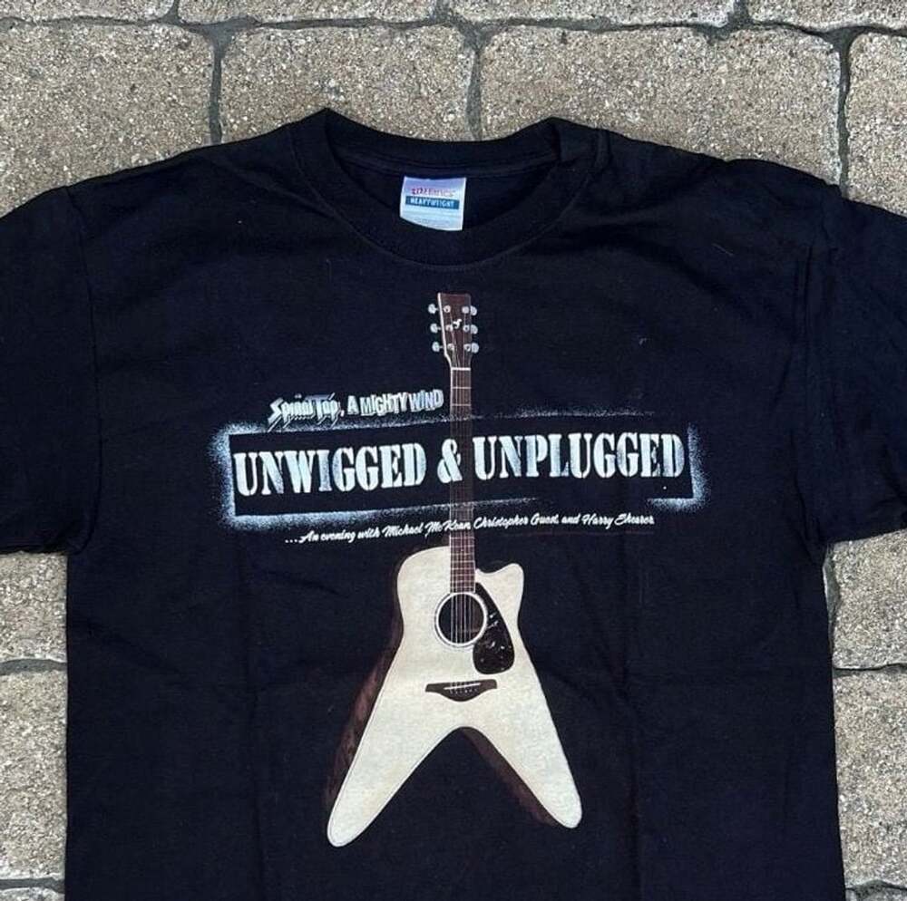 Spinal Tap Mighty Wind Unwigged & Unplugged Tour Shirt Deadstock 2009 New Medium